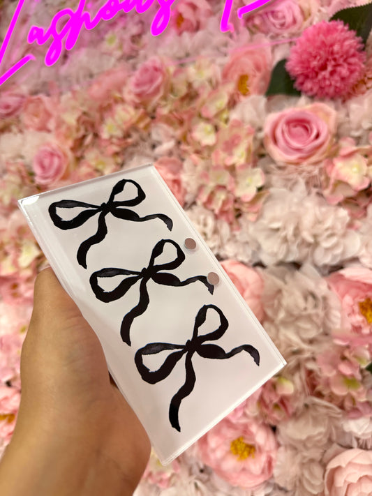 BLACK BOWS LASH TILE